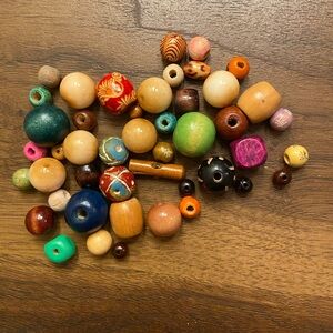 Assorted Colorful Wooden Beads